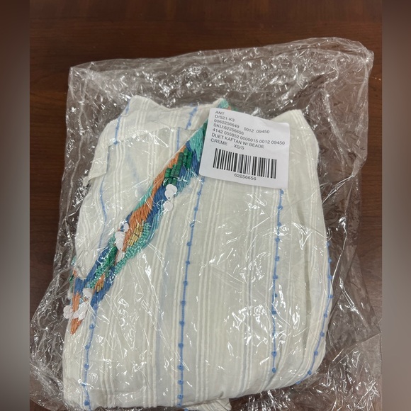 Anthropologie x Duet Ocean Beaded Kaftan size XS/S - Picture 11 of 11